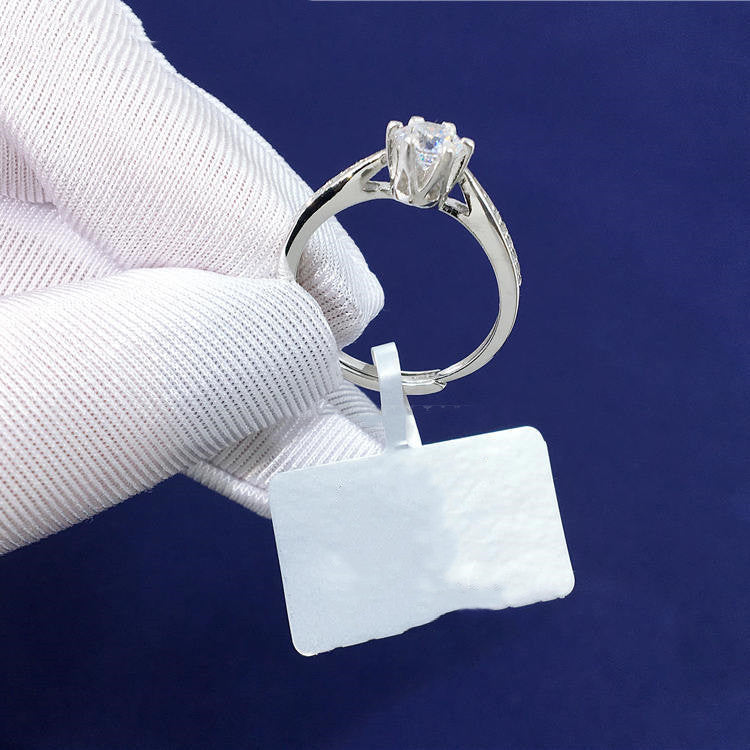 925 Silver Crystal Heart Ring