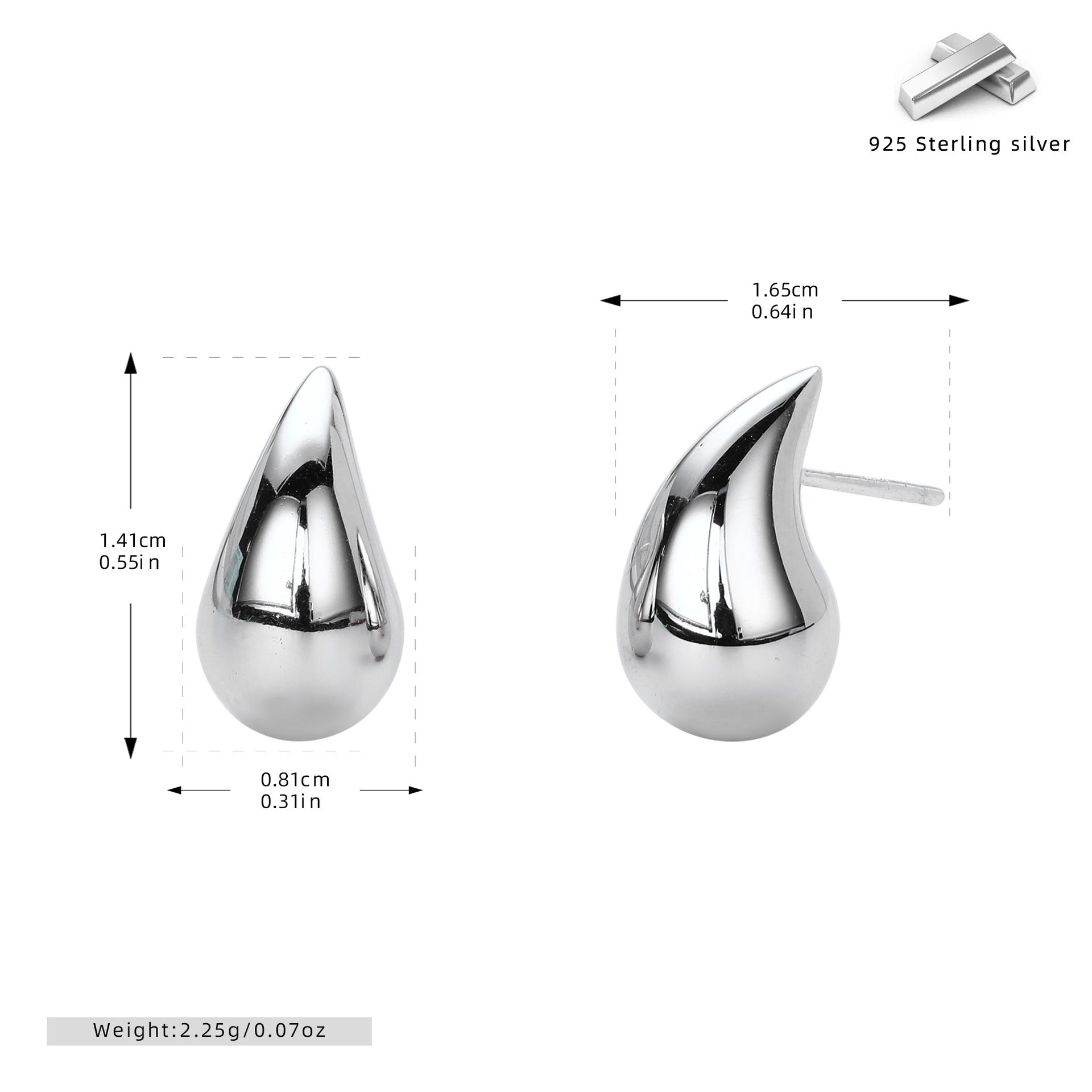 Sterling Silver Hoopella