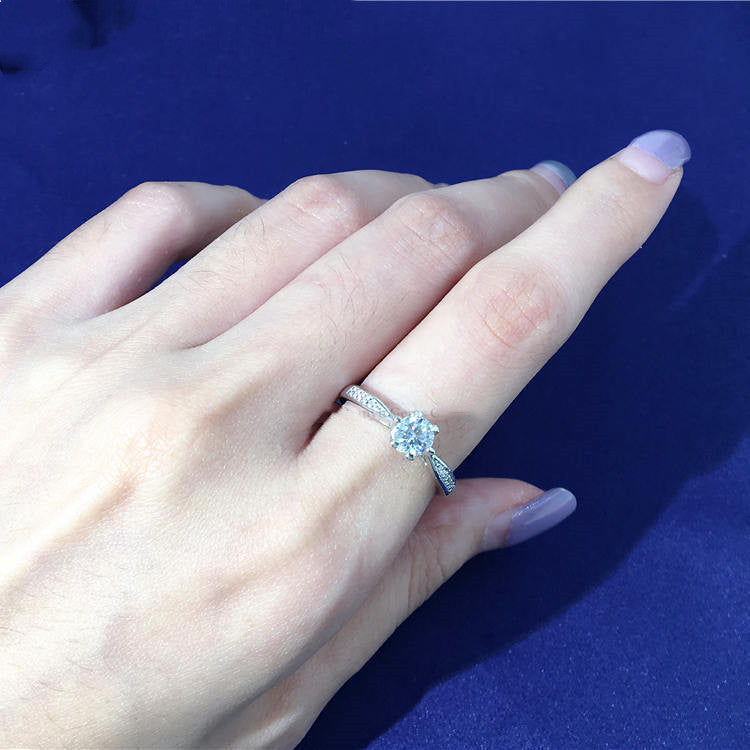 925 Silver Crystal Heart Ring